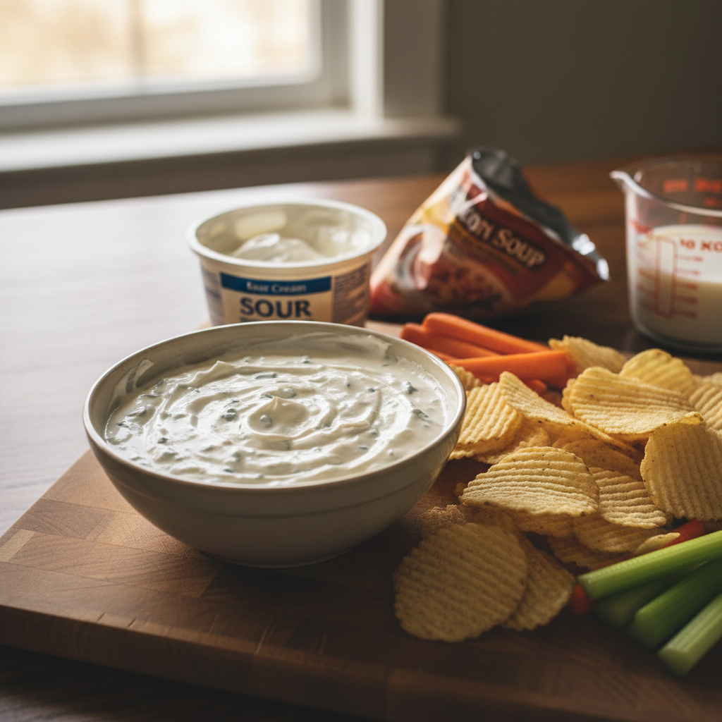 3 Ingredient Easy Onion Dip Recipe recipe photo - 3 Ingredient Easy Onion Dip Recipe by Jan
