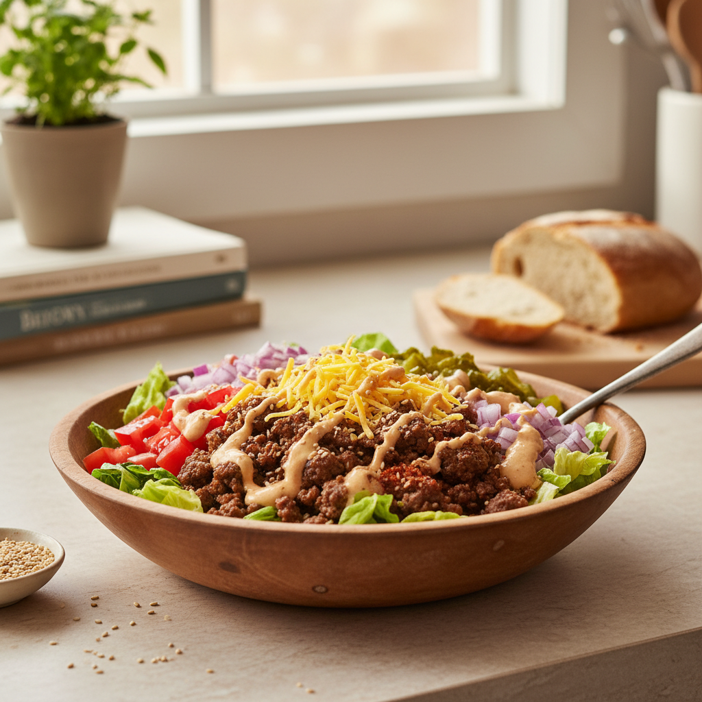 Big Mac Bowl Recipe recipe photo - Big Mac Bowl Recipe by Jan