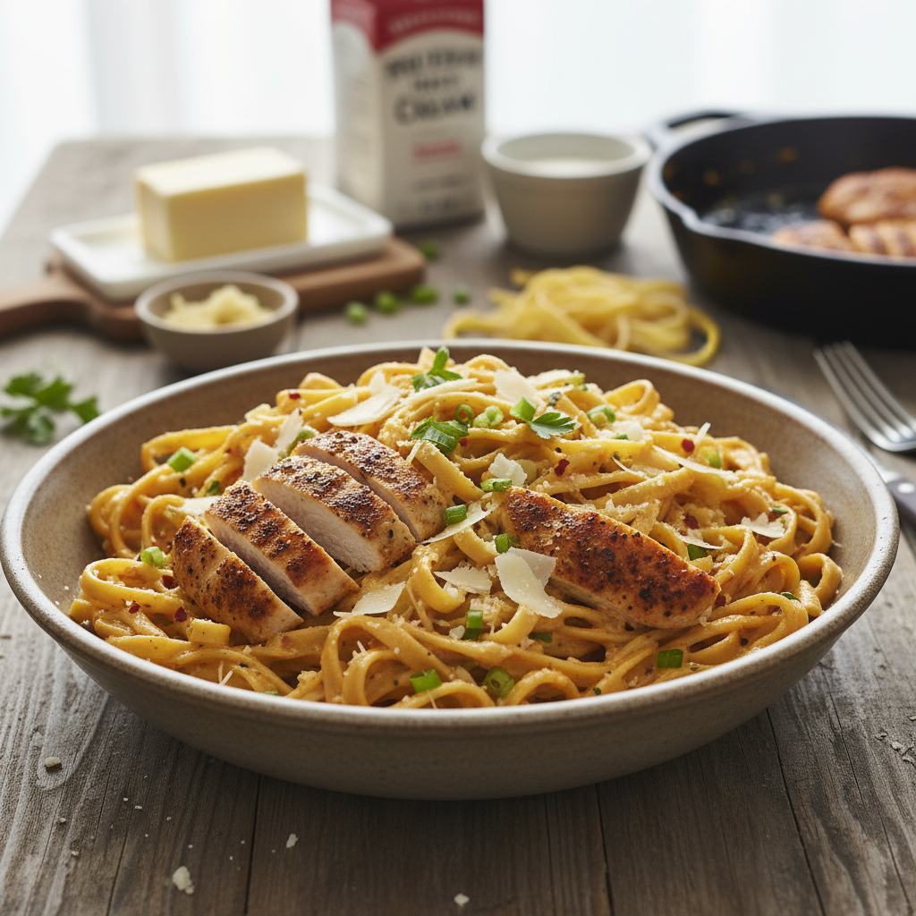 Cajun Chicken Alfredo Recipe recipe photo - Cajun Chicken Alfredo Recipe by Jan