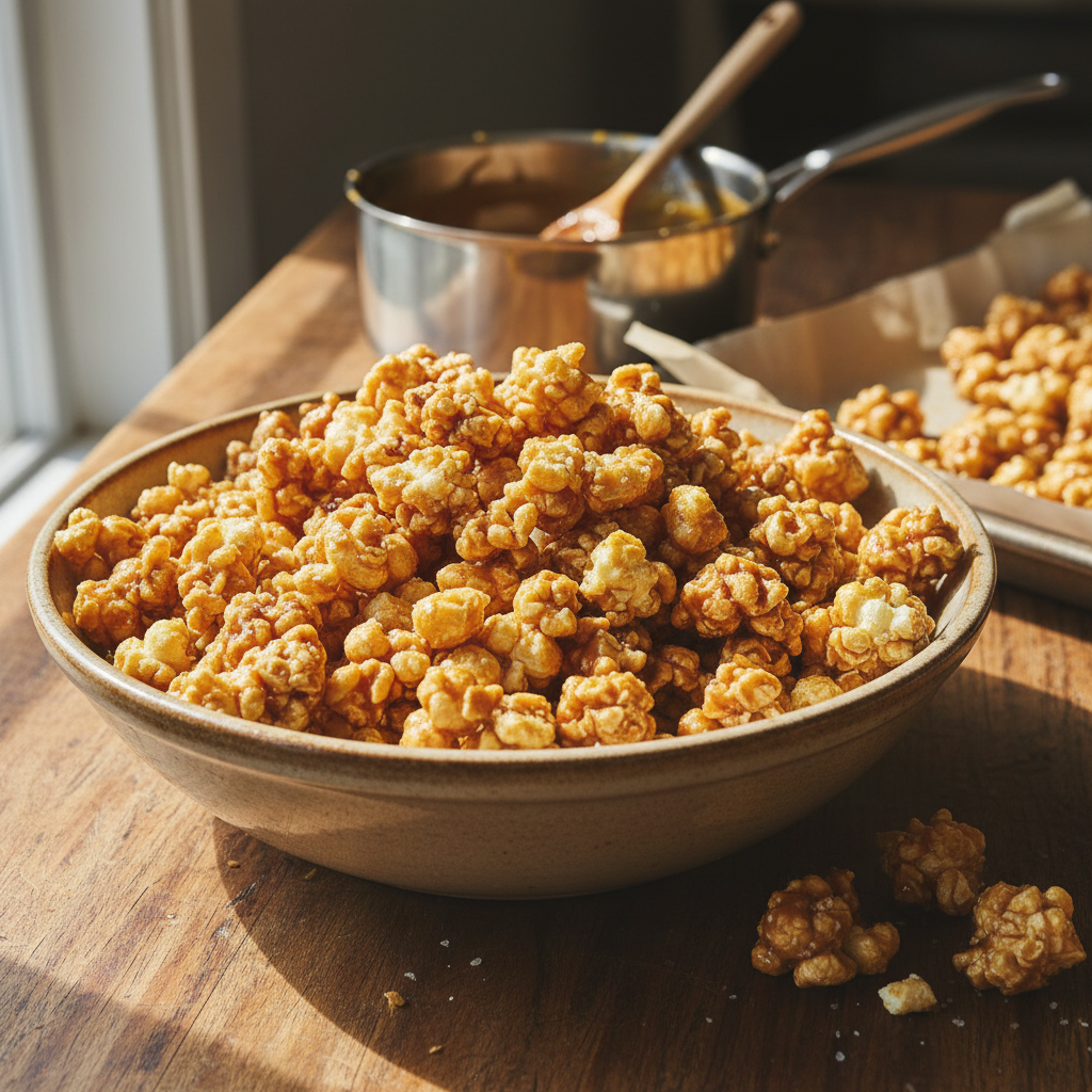 Caramel Puff Corn Recipe recipe photo - Caramel Puff Corn Recipe by Jan