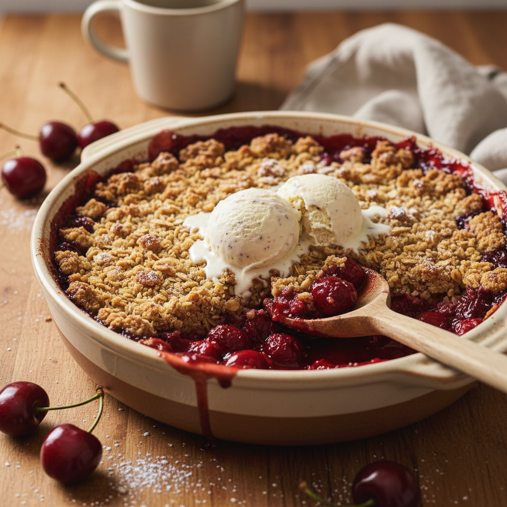 Cherry Crumble Recipe recipe photo - Cherry Crumble Recipe by Jan