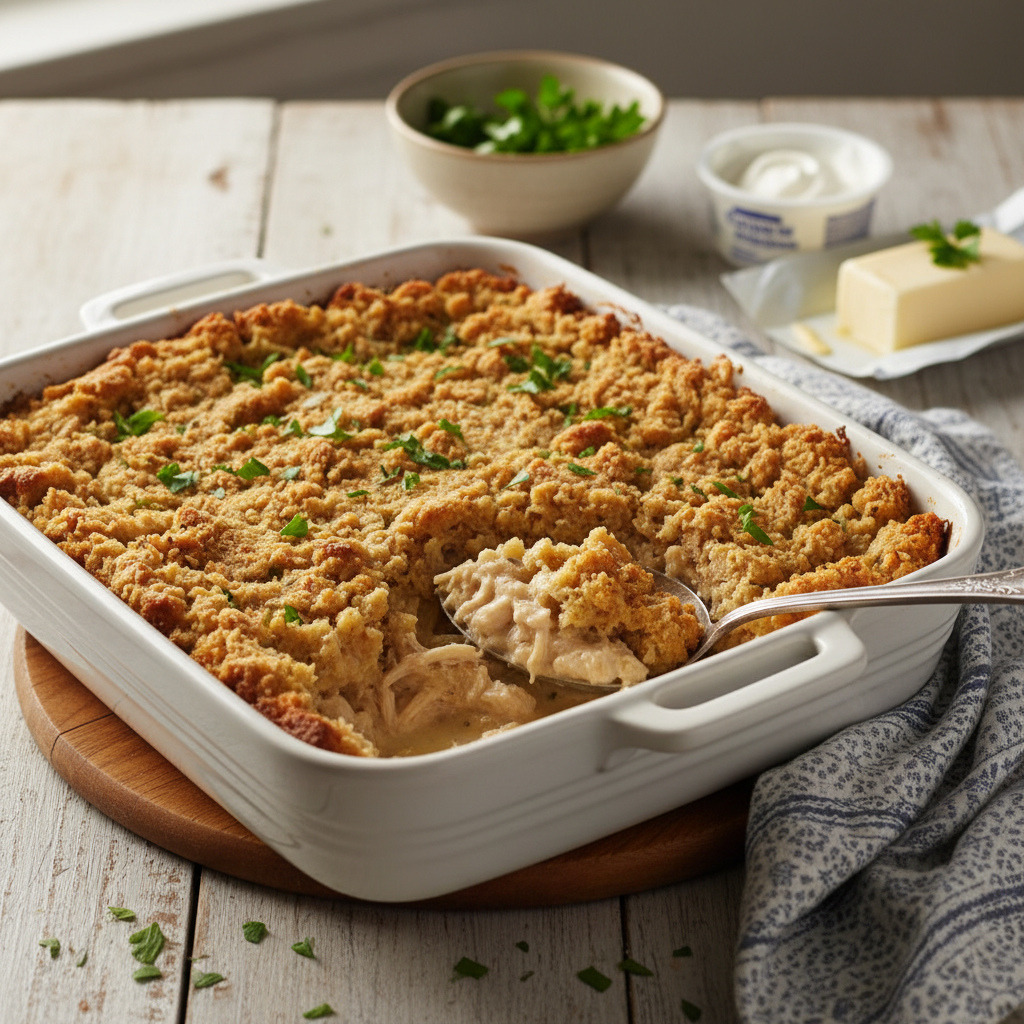 Chicken Stuffing Casserole Recipe recipe photo - Chicken Stuffing Casserole Recipe by Jan