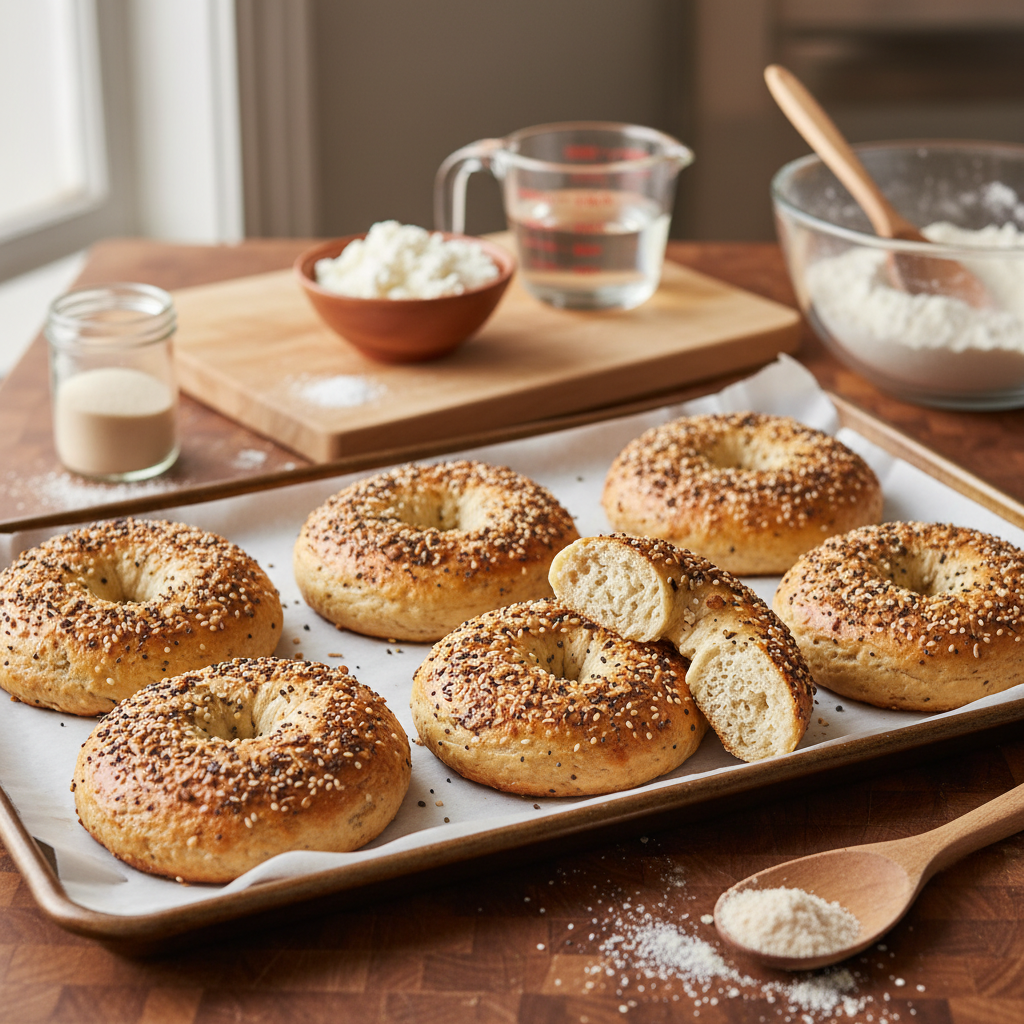 Cottage Cheese Bagel Recipe recipe photo - Cottage Cheese Bagel Recipe by Jan