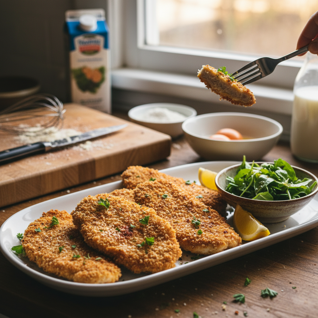 Crispy Breaded Chicken Recipe recipe photo - Crispy Breaded Chicken Recipe by Jan