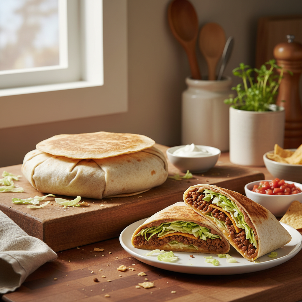 Copycat Taco Bell Crunchwrap Recipe recipe photo - Copycat Taco Bell Crunchwrap Recipe by Jan
