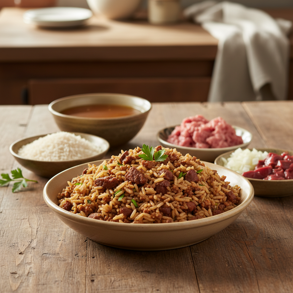 Classic Dirty Rice Recipe recipe photo - Classic Dirty Rice Recipe by Jan