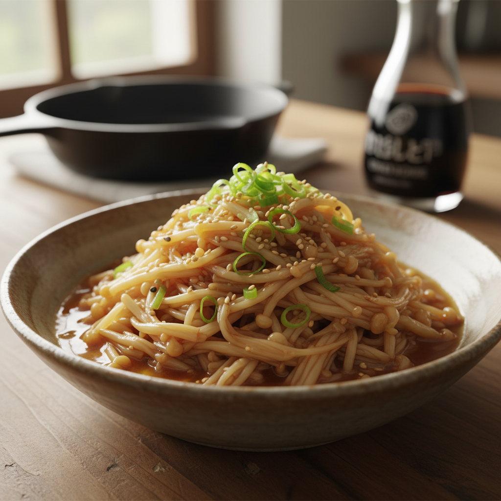 Enoki Mushroom Recipe recipe photo - Enoki Mushroom Recipe by Jan
