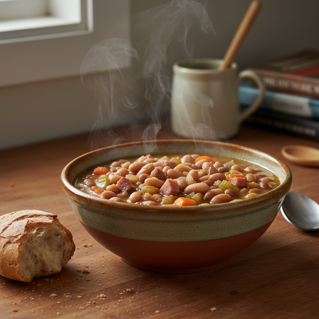 Classic Ham and Bean Soup Recipe recipe photo - Classic Ham and Bean Soup Recipe by Jan