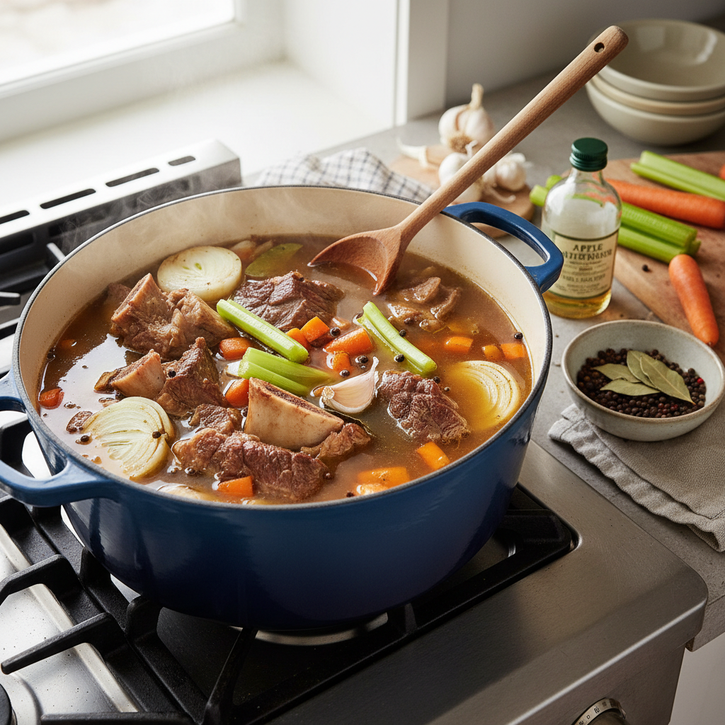 Homemade Bone Broth Recipe recipe photo - Homemade Bone Broth Recipe by Jan
