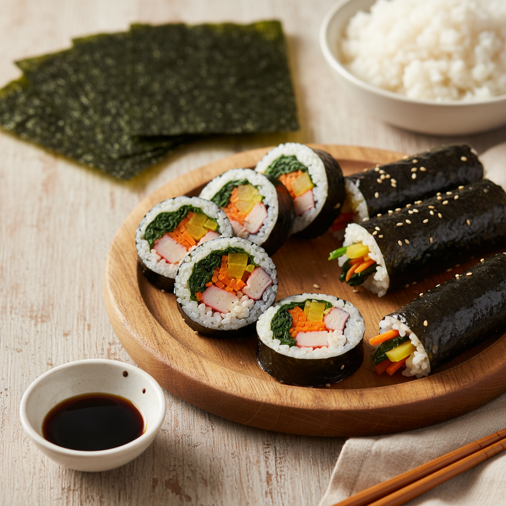 Korean Kimbap Recipe recipe photo - Korean Kimbap Recipe by Jan