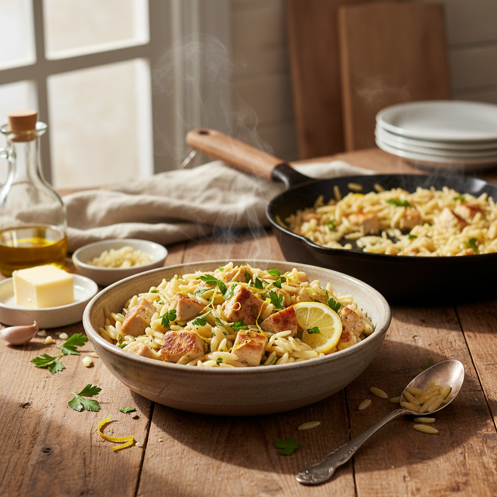 Lemon Chicken Orzo Recipe recipe photo - Lemon Chicken Orzo Recipe by Jan