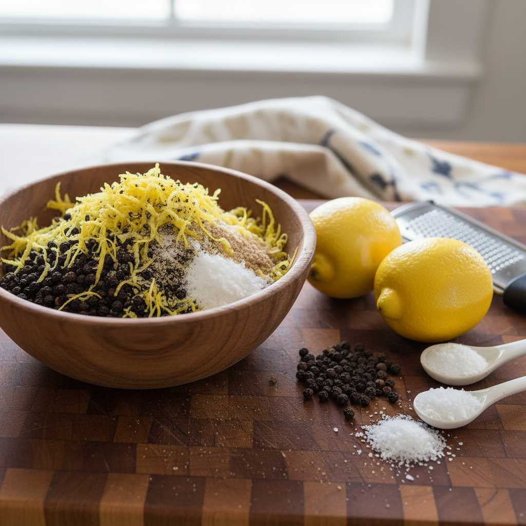 Lemon Pepper Seasoning Recipe recipe photo - Lemon Pepper Seasoning Recipe by Jan