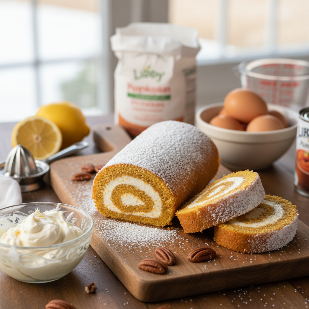Libby's Pumpkin Roll Recipe recipe photo - Libby's Pumpkin Roll Recipe by Jan