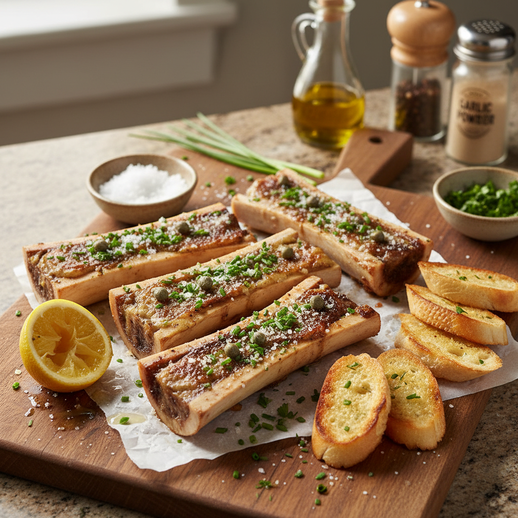 Roasted Bone Marrow Recipe recipe photo - Roasted Bone Marrow Recipe by Jan